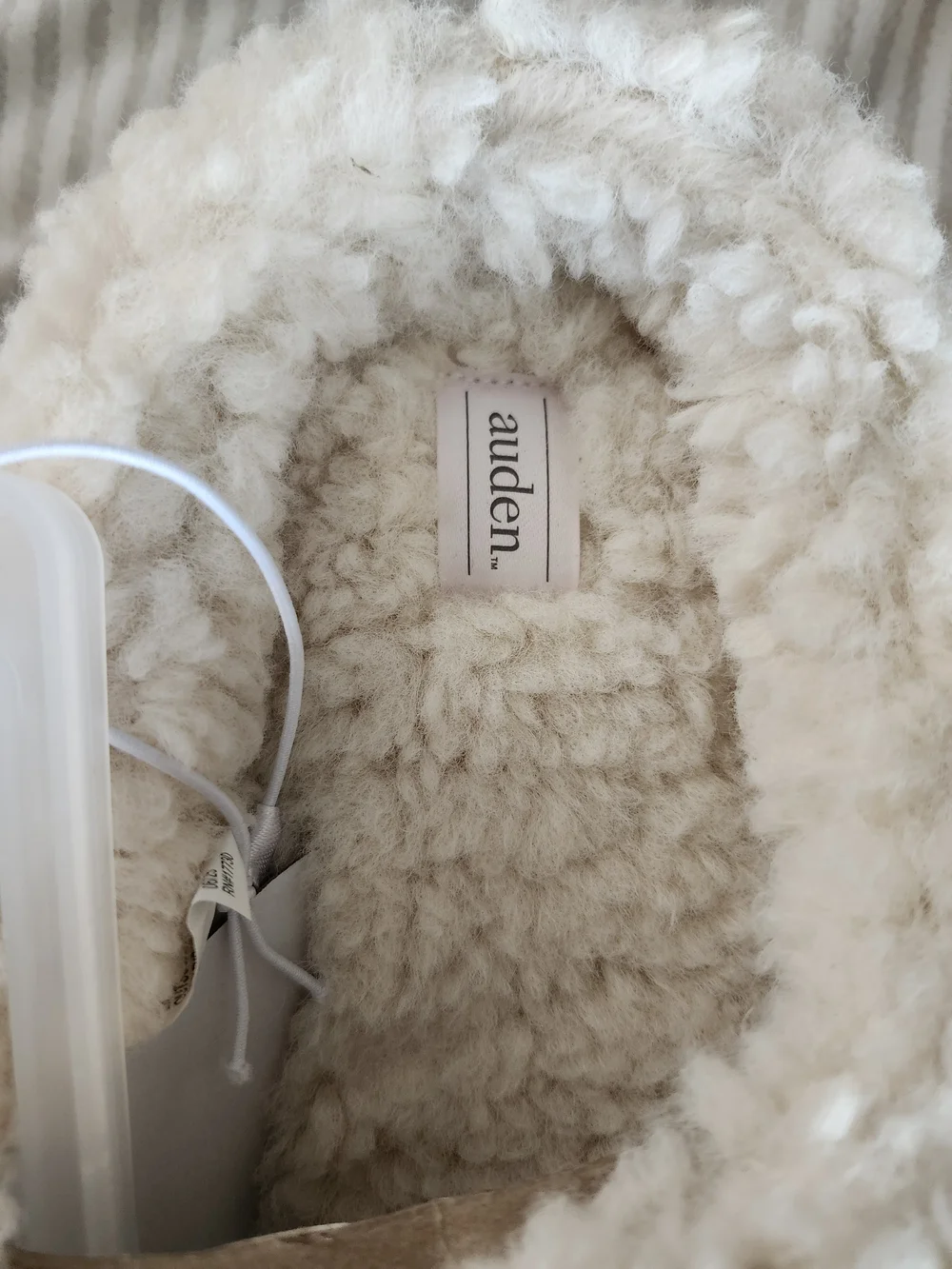 Auden Plush Sherpa Slippers - Cream - Picture 3 of 5